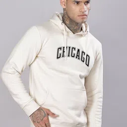 ADRO Men Printed Hooded Sweatshirt image 3