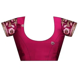 K 5 Fashion Embroidered Pure Chiffon Saree image 5