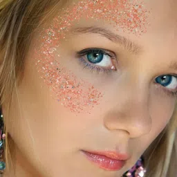 Comet Busters Chunky Glitter Shimmer Body & Eyeshadow - 5g - Rose Gold image 3