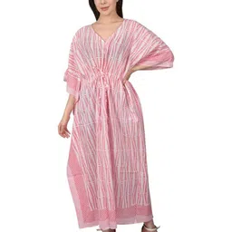 Fabric Venue Floral Print Kaftan Maxi Dress-picture-33