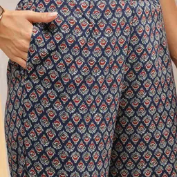 Anouk Women Ethnic Motifs Printed Regular Pure Cotton Kurta with Trousers & With Dupatta image 3