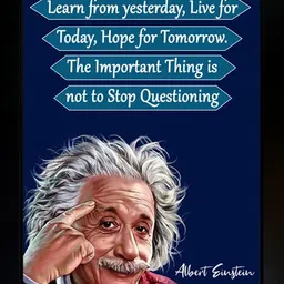 crowdhall Albert Einstein Photo Frame | Motivational Quotes Frame Photographic Paper-picture-20