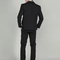 chkokko Men Men Suit Solid Suit image 2