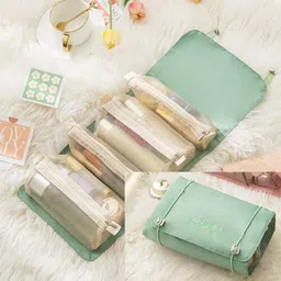 tinsuhg Women Green Cosmetic Bag-picture-41