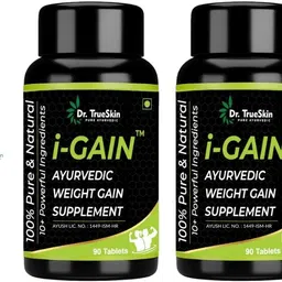 dr.trueskin i-Gain Weight Gain Efficient Herbal Tablets ++ 2Pcs Nutrition Bars-picture-19