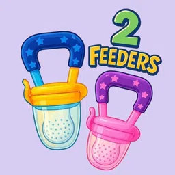 airsoft Feeding Pacifiers for Baby – Soft Silicone 2-Pack Fruit Mesh Design Feeder-picture-10