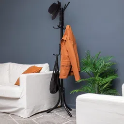 leopax Aluminium Floor Cloth Dryer Stand Premium Clothes Stand with Hooks for Hanging Handbags, Coats, Hats & Cloths image 5