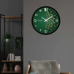 vibecrafts Pattern Sea Green Plastic Wall Clock image 3