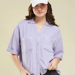 j turritopsis Women Relaxed Fit Fit Solid Casual Shirt-picture-38