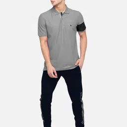 bullmer Men Printed Dark Blue Track Pants image 5