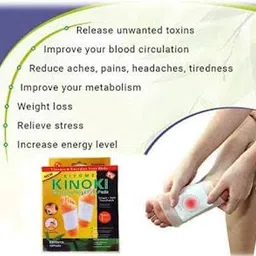 Viraaji Detox Foot Pads - Organic Natural Ingredients | Cleansing & Stress Relief | Packs of 3 (30 Pads for 15 Days) image 3