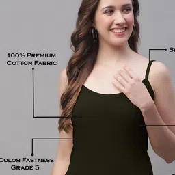 Friskers Pack Of 2 Cotton Shoulder Straps Camisoles image 3