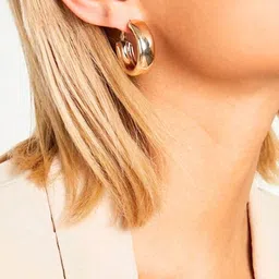 SALVE Circular Half Hoop Earrings image 5