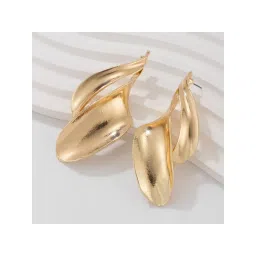 VIEN Gold Anti-Tarnish Gold Plated Stud Earrings image 2