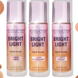 Makeup Revolution London Bright Light Face Glow Primer 23ml - Lustre Medium Light image 5