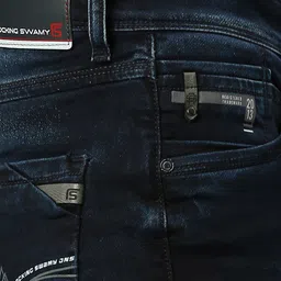 ROCKING SWAMY Men Slim Fit Light Fade Stretchable Cotton Jeans image 3