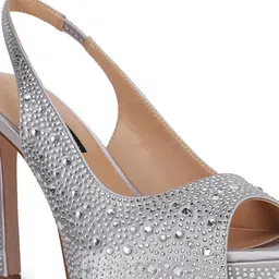 Nine West Embellished Stiletto Heeled Peep Toes image 2