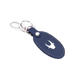 WildHorn Brown Leather Wallet and Blue Keychain with Rakhi Combo Gift Set image 3