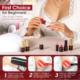 ROSALIND UV & LED Soak Off Long Wearing Mini Gel Nail Polish 7 ml - Shade C105 image 4