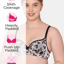Tweens Pack Of 2 Non Wired Seamless Heavily Padded Cotton Push-Up Bra With All Day Comfort image 5