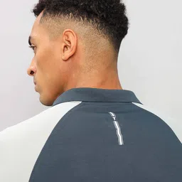 Technosport Colourblocked Polo Collar Antimicrobial Training T-shirt image 3