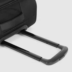 Skybags Unisex Black Solid Soft 4 Wheels 360-Degree Rotation Soft Cabin Trolley Bag image 3