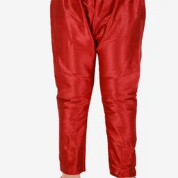 Pro-Ethic STYLE DEVELOPER Boys Beige & Brown Printed Jacquard Straight Kurta with Pyjamas image 3