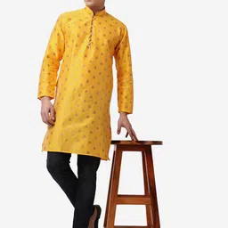 ROYAL KURTA Ethnic Motifs Woven Design Jacquard Kurta image 2