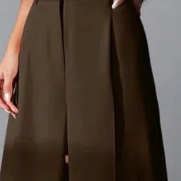 BROADSTAR Women Smart High-Rise Easy Wash Parallel Trousers Trouser image 3