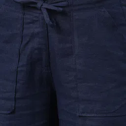 Go Colors Women Mid-Rise Linen Trousers image 4