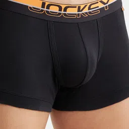 Jockey Men Super Combed Cotton Rib Solid Trunk with Ultrasoft Waistband FP03-0105 image 2