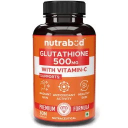 Nutrabud Glutathione Tablets 500mg with Vitamin-C - 30 Veg Capsules-picture-15