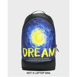 Bewakoof Unisex Black Dream Printed Small Backpack-picture-19