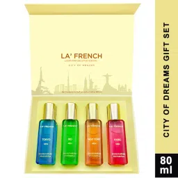 La French City Of Dreams Paris-Tokyo-New York & Rio Luxury Perfume Gift Set For Men-picture-10