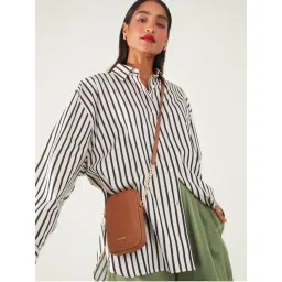 Accessorize London Womens Tan Chain Strap Phone Purse-image-93