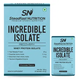 Steadfast Nutrition Incredible Isolate Whey Isolate Protein |100% Pure Isolate Powder with 25g Protein |Muscle Building & Weight Loss Supplement | Instant muscle recovery (Chocolate)-image-5