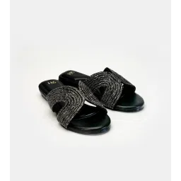 Heel Your Sole Dazzle Embellished Flats-Black image 2