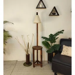 symplify Accent Beige Jute Floor Lamp with Beige Jute Base image 3
