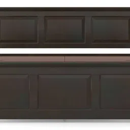 urban ladder Alexandra Solid Wood Queen Size Non Storage Bed in American Walnut Finish image 5