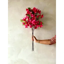 Mason Home Artificial Bougainvillea Stem Without Pot- Pink (Pack of 3) image 1