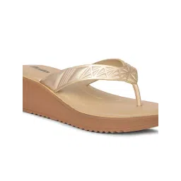 Bata Women's Wedges Heels-Gold image 5