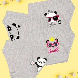 NUSYL Girls Panda Printed Basic Briefs NUGCBRFPO4.0006-image-1