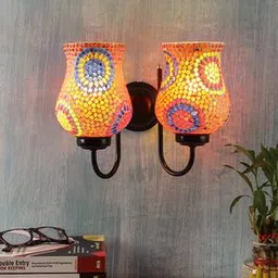 devansh Oliver Multicolor Glass Wall Light-picture-10