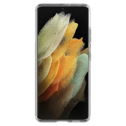 spigen Thin Fit Polycarbonate & TPU Back Cover for SAMSUNG Galaxy S21 Ultra (Air Cushion Technology, Crystal Clear) image 4