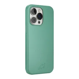 Macmerise Eco-ver Soft Bamboo & Starch Based Material Back Cover for Apple iPhone 14 Pro Max (Supports Wireless Charging, Mint Green) image 4