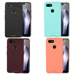 stuffcool Armour Plastic Back Cover for Google Pixel 3 XL (Camera Protection, Black) image 3