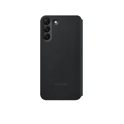 SAMSUNG Smart Clear View Polycarbonate & Polyurethane Flip Cover for SAMSUNG Galaxy S22+ 5G (Anti-Microbial, Black) image 5