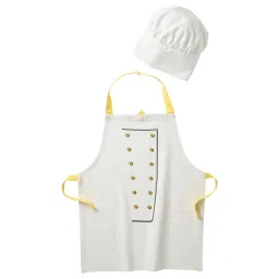 ikea toppklocka Children’s apron with chef’s hat, white/yellow-picture-20