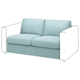 ikea vimle 2-seat section, Saxemara light blue-picture-10