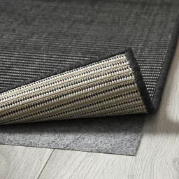 ikea luftfartyg Rug flatwoven, in/outdoor, black/stripe, 200x300 cm image 3